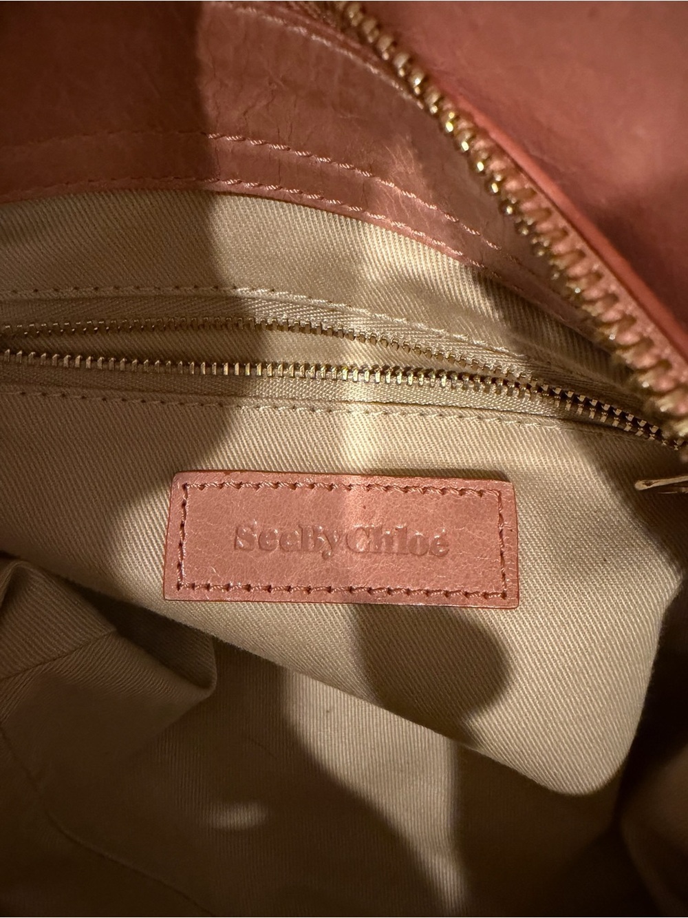 See By Chloe Blush Satchel with Gold Details - Picture 13 of 16